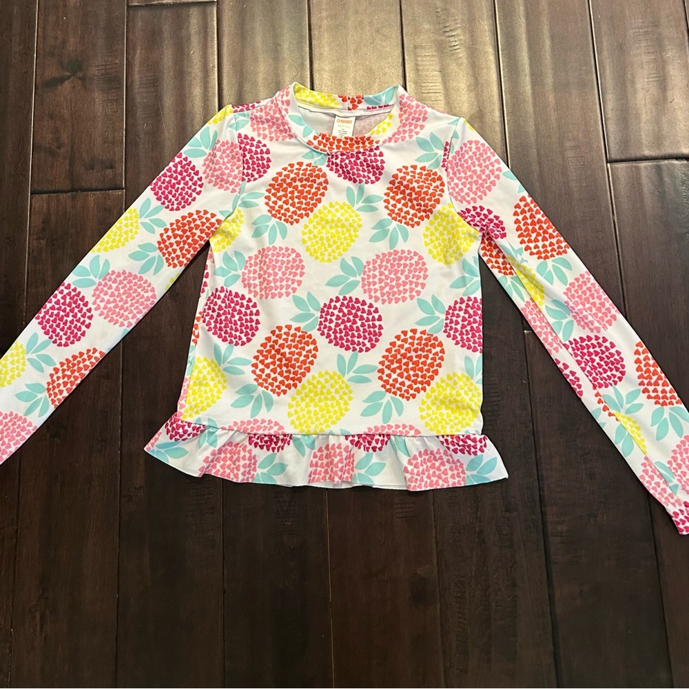 GYMBOREE Colorful Tropical Kids Rash Guard Swim Top